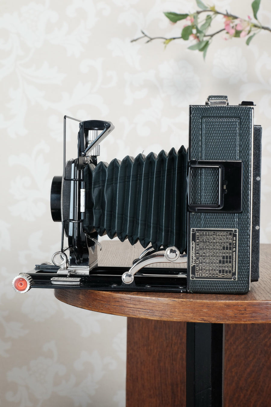 Near Mint! Rare Green Voigtlander 1933 Bergheil Camera (De Luxe) with Heliar lens, Freshly serviced, CLA'd!