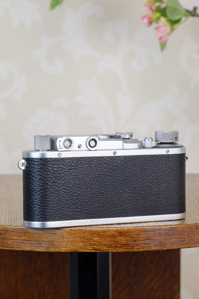 SUPERB! 1938 Leitz Leica IIIa with elmar lens CLA’d, FRESHLY SERVICED! - Leitz- Petrakla Classic Cameras