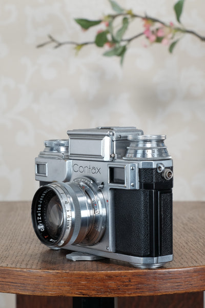 Superb 1941 Zeiss Ikon Contax with a 1.5/50mm T coated Sonnar, CLA'd, Freshly Serviced!