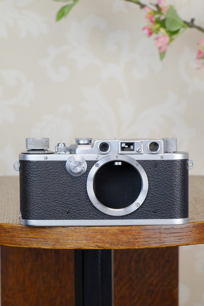 SUPERB! 1938 Leitz Leica IIIa with elmar lens CLA’d, FRESHLY SERVICED! - Leitz- Petrakla Classic Cameras