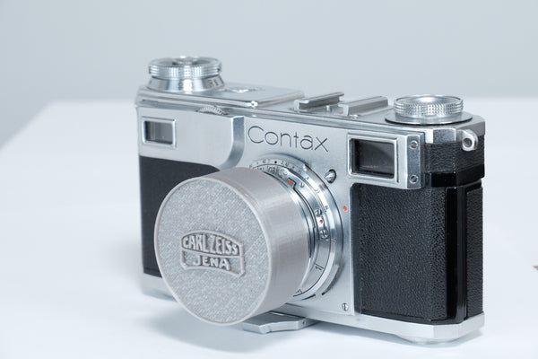 A Custom Front Lens Cap for the 50mm Sonnar Contax lens (pre/wartime) that works! One grey or black.