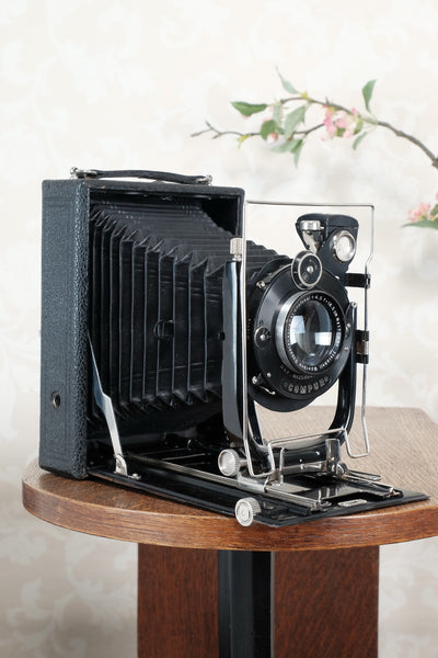 Near Mint! 1925 Camera with leather case & plate holders. Freshly serviced, CLA'd!