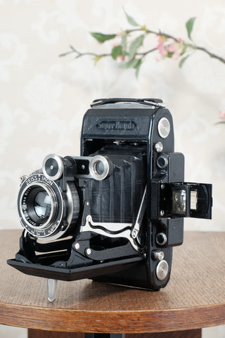 Superb! 1936 Zeiss Ikon Super Ikonta 6x9, Tessar lens & Case, CLA'd, Freshly Serviced!