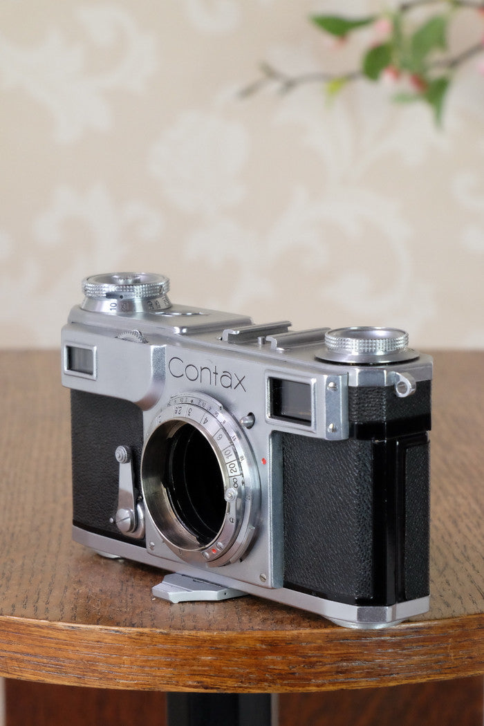 Superb! 1939 Zeiss Ikon Contax II, CLA'd, Freshly Serviced! - Zeiss-Ikon- Petrakla Classic Cameras