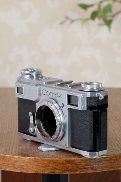 Superb! 1939 Zeiss Ikon Contax II, CLA'd, Freshly Serviced! - Zeiss-Ikon- Petrakla Classic Cameras