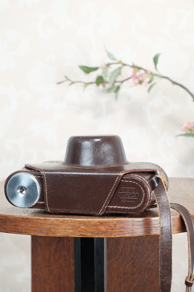 Original Leitz Leica IIIg leather camera case, will also fit the IIIf & IIIc
