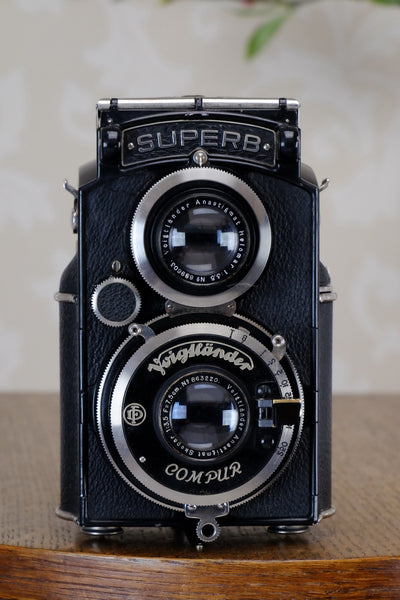 1934 Voigtlander 6x6 Superb TLR, CLAd, Freshly Serviced! - Voigtlander- Petrakla Classic Cameras