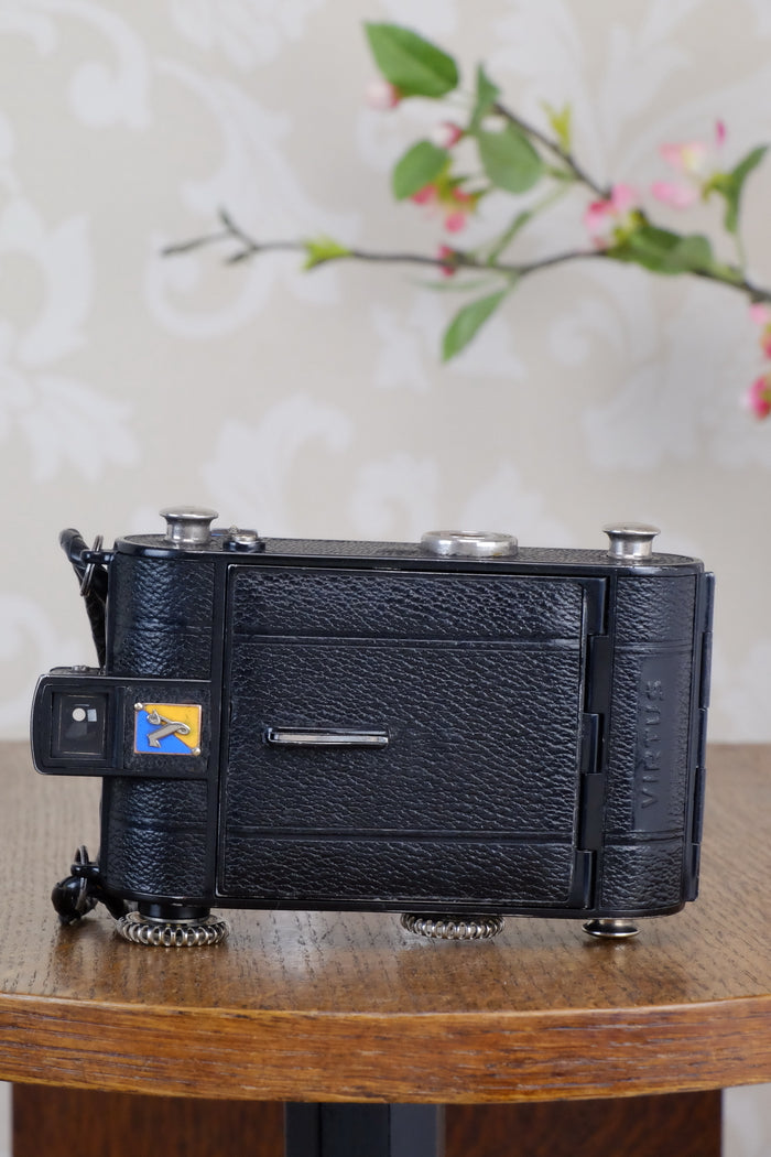 1934 Voigtlander Virtus 6x4.5 Folder, CLAd, FRESHLY SERVCED! - Voigtlander- Petrakla Classic Cameras