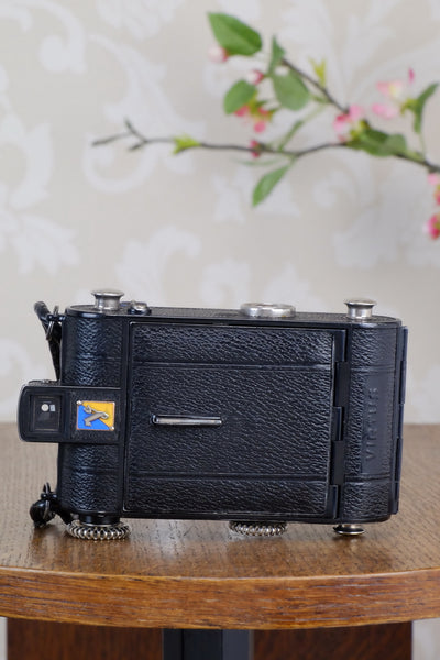 1934 Voigtlander Virtus 6x4.5 Folder, CLAd, FRESHLY SERVCED! - Voigtlander- Petrakla Classic Cameras