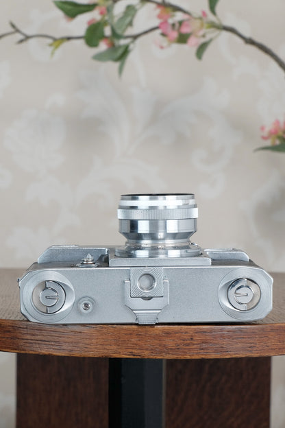 Near Mint! 1940 Zeiss Ikon Contax III with a 1.5/50mm T coated Sonnar, CLA'd, Freshly Serviced!