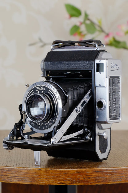 Near Mint! 1937 WELTA WELTUR, CLA’d 6x6 Medium format, Coupled Rangefinder Camera, CLAd, FRESHLY SERVICED! - Welta- Petrakla Classic Cameras