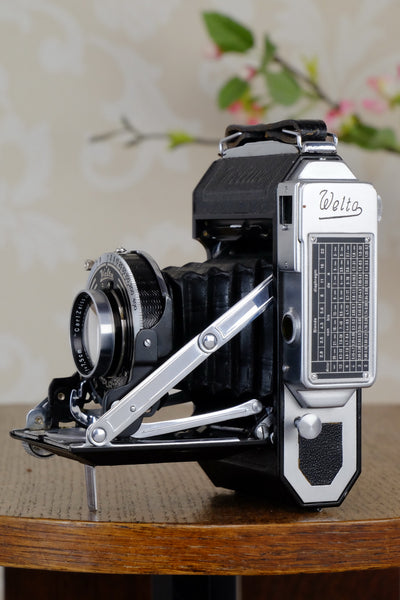 Near Mint! 1937 WELTA WELTUR, CLA’d 6x6 Medium format, Coupled Rangefinder Camera, CLAd, FRESHLY SERVICED! - Welta- Petrakla Classic Cameras