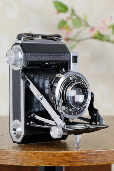 Near Mint! 1937 WELTA WELTUR, CLA’d 6x6 Medium format, Coupled Rangefinder Camera, CLAd, FRESHLY SERVICED! - Welta- Petrakla Classic Cameras