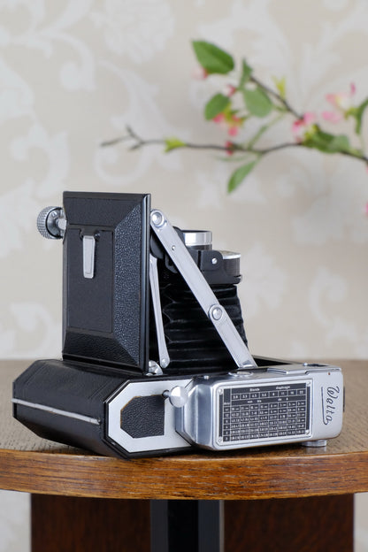 Near Mint! 1937 WELTA WELTUR, CLA’d 6x6 Medium format, Coupled Rangefinder Camera, CLAd, FRESHLY SERVICED! - Welta- Petrakla Classic Cameras