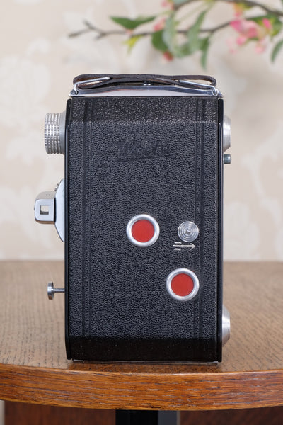 Near Mint! Welta Weltax 6x6, 6x4.5 camera with “T” Coated Carl Zeiss Tessar lens, CLAd, Freshly Serviced!
