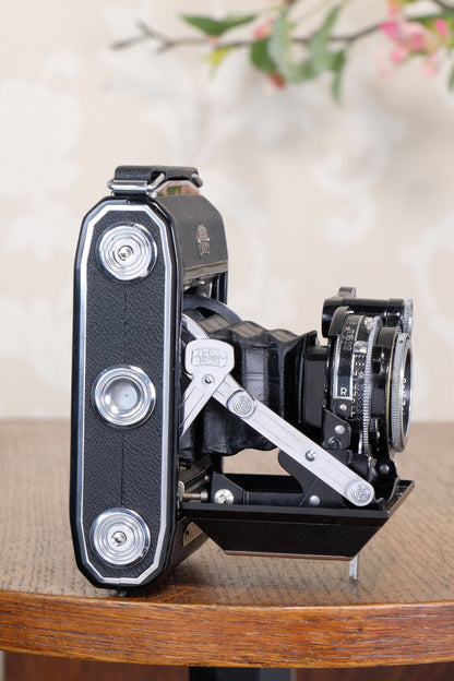 Mint! 1938 ZEISS-IKON SUPER IKONTA A, 6x4.5, Tessar lens, CLA'd, Freshly Serviced!