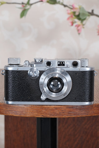 1935 Leitz Leica III with Elmar lens, CLA’d, Freshly Serviced! - Leitz- Petrakla Classic Cameras