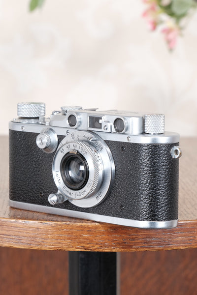 1935 Leitz Leica III with Elmar lens, CLA’d, Freshly Serviced! - Leitz- Petrakla Classic Cameras