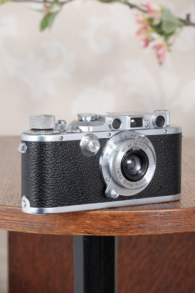 1935 Leitz Leica III with Elmar lens, CLA’d, Freshly Serviced! - Leitz- Petrakla Classic Cameras