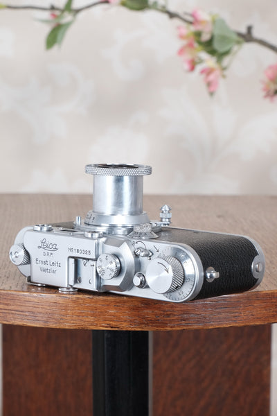 1935 Leitz Leica III with Elmar lens, CLA’d, Freshly Serviced! - Leitz- Petrakla Classic Cameras