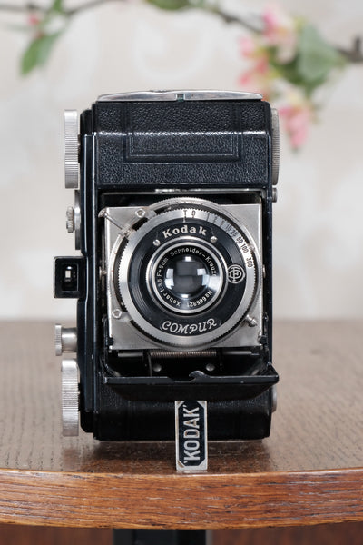 THE ORIGINAL FIRST VERSION, 1934 Black Kodak Retina, model 117, CLA'd, Freshly Serviced! - Kodak- Petrakla Classic Cameras