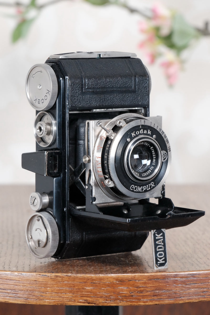 THE ORIGINAL FIRST VERSION, 1934 Black Kodak Retina, model 117, CLA'd ...