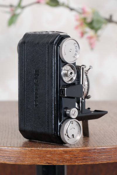 THE ORIGINAL FIRST VERSION, 1934 Black Kodak Retina, model 117, CLA'd, Freshly Serviced! - Kodak- Petrakla Classic Cameras