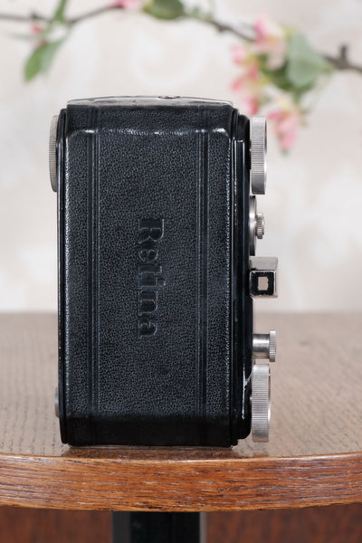 THE ORIGINAL FIRST VERSION, 1934 Black Kodak Retina, model 117, CLA'd, Freshly Serviced! - Kodak- Petrakla Classic Cameras