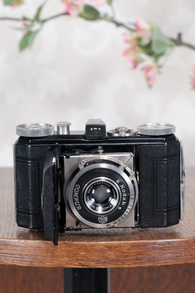 THE ORIGINAL FIRST VERSION, 1934 Black Kodak Retina, model 117, CLA'd, Freshly Serviced! - Kodak- Petrakla Classic Cameras