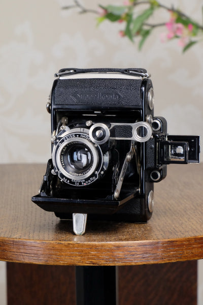 Excellent! 1936 6x4.5 ZEISS-IKON SUPER IKONTA, Tessar lens, CLA'd, Freshly Serviced! - Zeiss-Ikon- Petrakla Classic Cameras