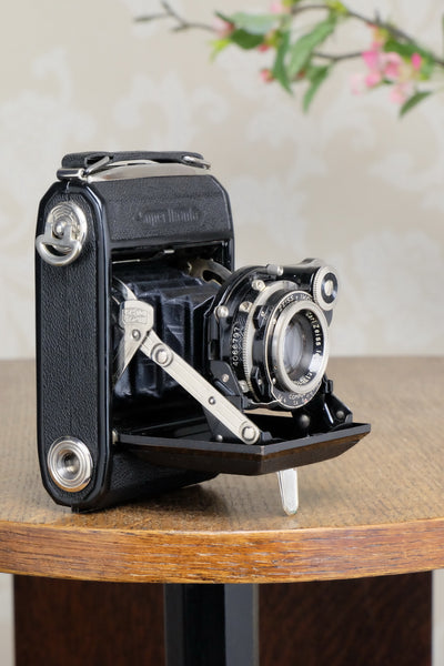 Excellent! 1936 6x4.5 ZEISS-IKON SUPER IKONTA, Tessar lens, CLA'd, Freshly Serviced! - Zeiss-Ikon- Petrakla Classic Cameras