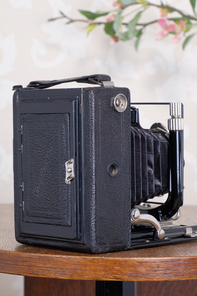 Superb! 1933 Voigtlander Bergheil Camera with Heliar lens and Rada Roll-film back, Freshly serviced, CLA'd!