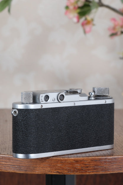 1937 Leitz Leica III with Elmar lens, CLA's, Freshly Serviced - Leitz- Petrakla Classic Cameras