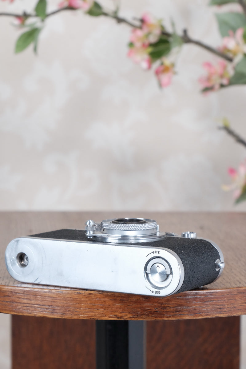 1937 Leitz Leica III with Elmar lens, CLA's, Freshly Serviced - Leitz- Petrakla Classic Cameras