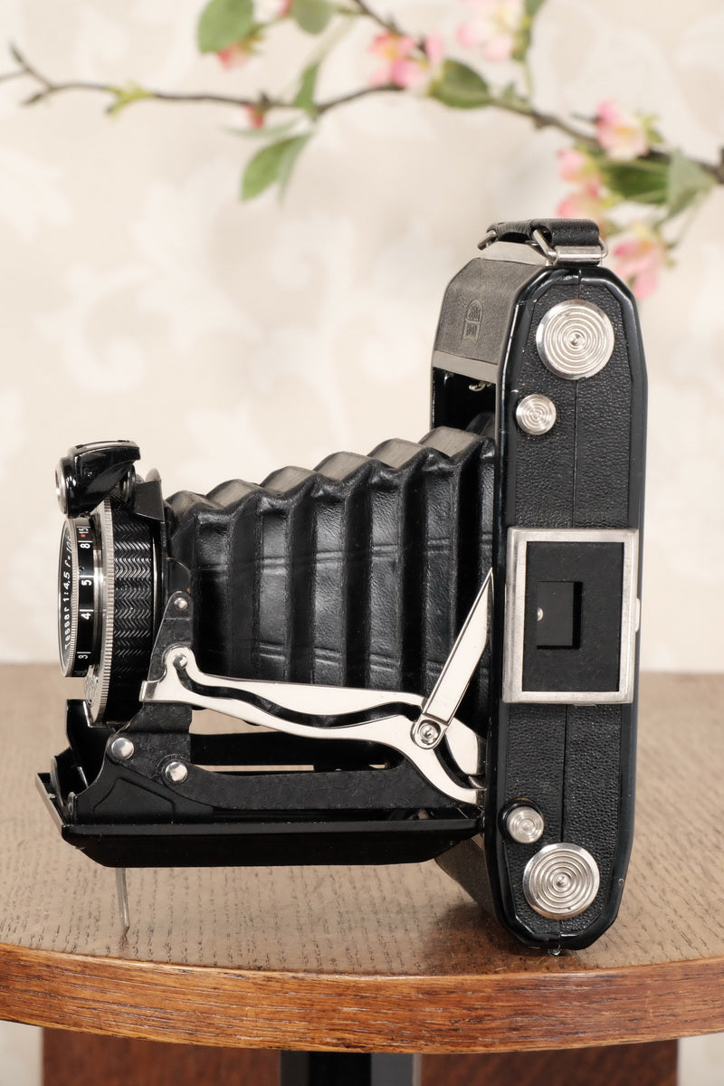 Superb 1936 Zeiss-Ikon 6x9 Folding Camera with Tessar lens, CLA'd, Freshly Serviced! - Zeiss-Ikon- Petrakla Classic Cameras