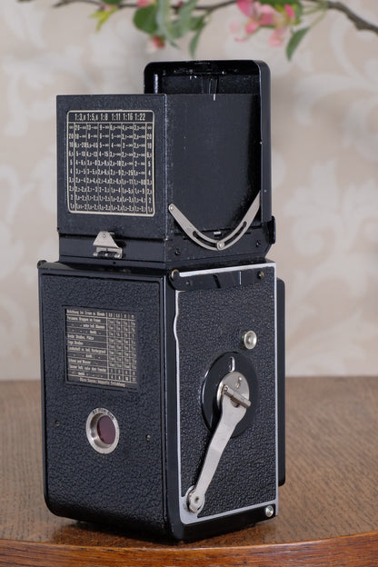 Superb! 1932 Rare early Old Standard Rolleiflex, Freshly Serviced, CLA’d