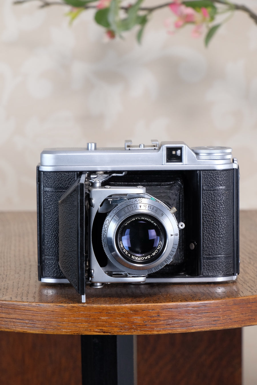 Superb! 1952 6x6 Voigtlander Perkeo II with Color-Skopar Lens & Synchro-Compur Shutter, CLA’d, Freshly Serviced