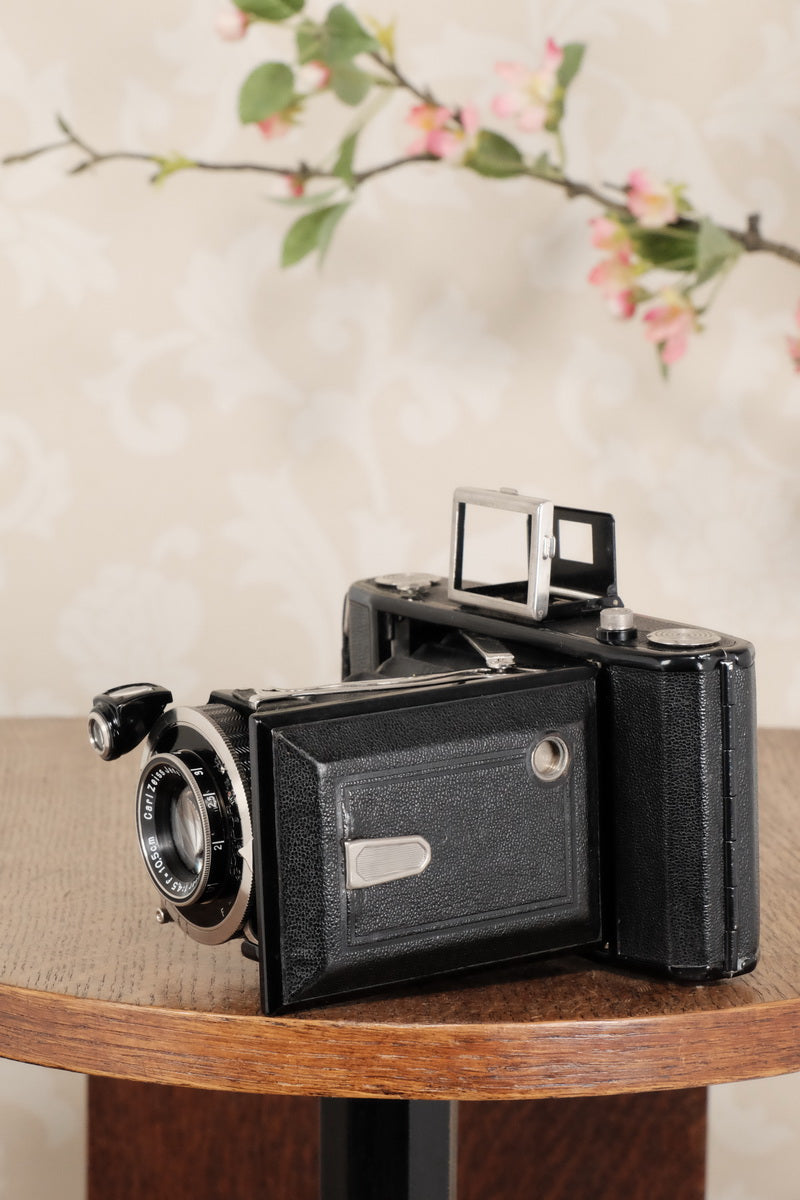 Superb 1936 Zeiss-Ikon 6x9 Folding Camera with Tessar lens, CLA'd, Freshly Serviced! - Zeiss-Ikon- Petrakla Classic Cameras