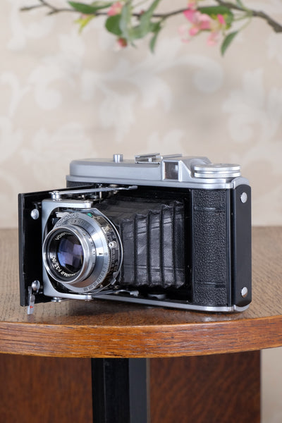 Superb! 1952 6x6 Voigtlander Perkeo II with Color-Skopar Lens & Synchro-Compur Shutter, CLA’d, Freshly Serviced