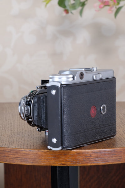 Superb! 1952 6x6 Voigtlander Perkeo II with Color-Skopar Lens & Synchro-Compur Shutter, CLA’d, Freshly Serviced