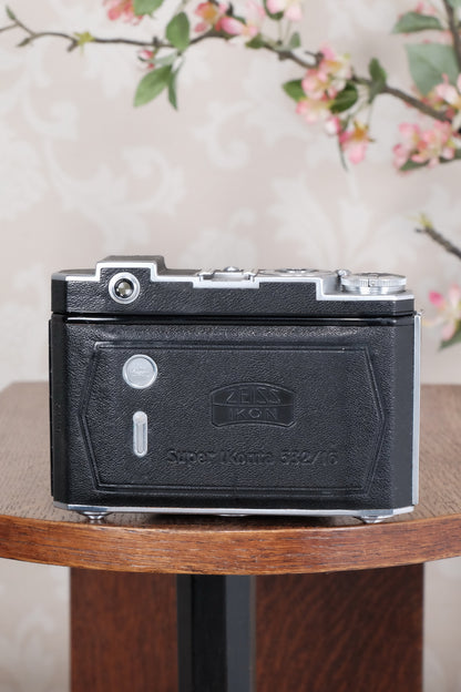 Superb! 1938 Zeiss Ikon Super Ikonta 6x6, Tessar lens, CLA'd, Freshly Serviced! - Zeiss-Ikon- Petrakla Classic Cameras