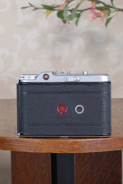 Superb! 1952 6x6 Voigtlander Perkeo II with Color-Skopar Lens & Synchro-Compur Shutter, CLA’d, Freshly Serviced