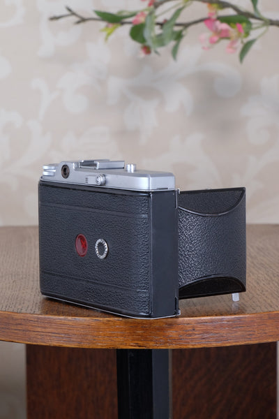 Superb! 1952 6x6 Voigtlander Perkeo II with Color-Skopar Lens & Synchro-Compur Shutter, CLA’d, Freshly Serviced