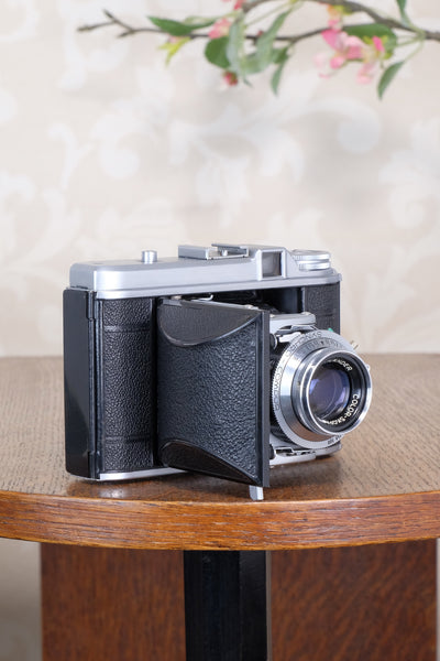 Superb! 1952 6x6 Voigtlander Perkeo II with Color-Skopar Lens & Synchro-Compur Shutter, CLA’d, Freshly Serviced