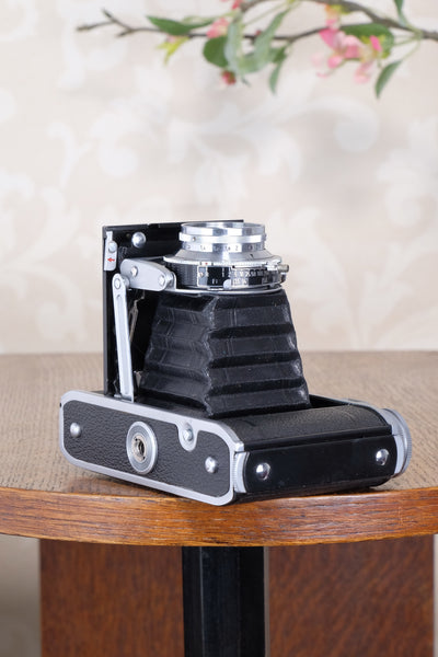 Superb! 1952 6x6 Voigtlander Perkeo II with Color-Skopar Lens & Synchro-Compur Shutter, CLA’d, Freshly Serviced