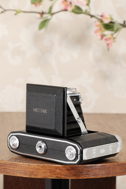 Superb, circa 1955 Zeiss-Ikon 6x6 Folding Camera, CLA'd, Freshly Serviced! - Zeiss-Ikon- Petrakla Classic Cameras