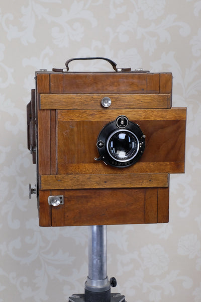 Excellent! 1900 Large Format 5x7 camera with 180mm HELIAR lens! CLA'd, Freshly Serviced - Voigtlander- Petrakla Classic Cameras