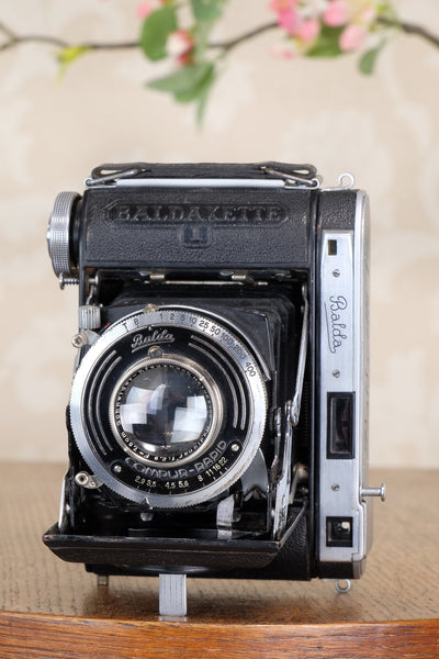 Rare! 1938 Balda Baldaxette, 6x4.5 Coupled Rangefinder camera, CLA'd, Freshly Serviced!