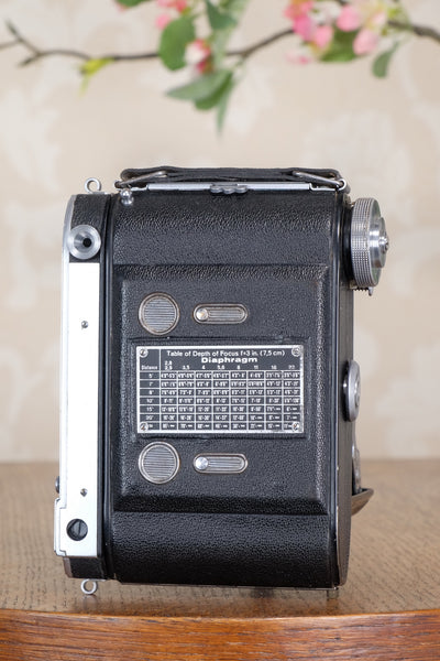 Rare! 1938 Balda Baldaxette, 6x4.5 Coupled Rangefinder camera, CLA'd, Freshly Serviced!