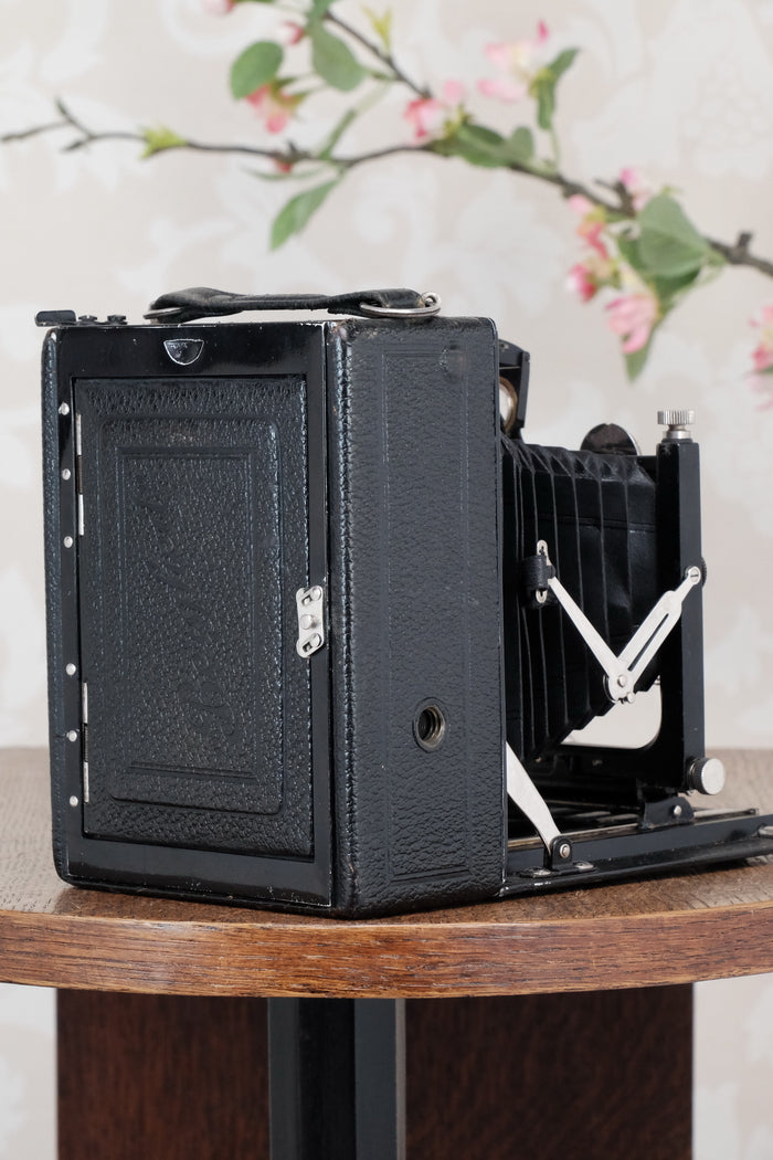 1925 Voigtlander 9x12 Bergheil Camera with HELIAR LENS! Freshly serviced CLA’d - Voigtlander- Petrakla Classic Cameras